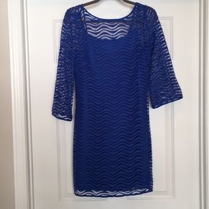 Lilly Pulitzer dress bright blue.